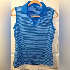 Vineyard Vines Performance Women’s Small striped blue sleeveless